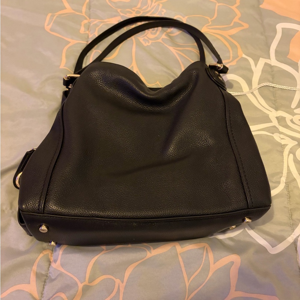 Coach Black Leather Shoulder Bag - Picture 2 of 4
